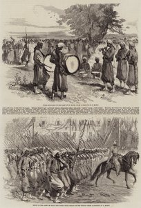 The Paris Fetes, Passage of the Turcos by Edmond Morin